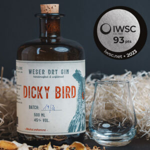 Dicky Bird Weser Dry Gin mit IWSC Silber